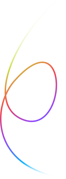 Colorful curved lines